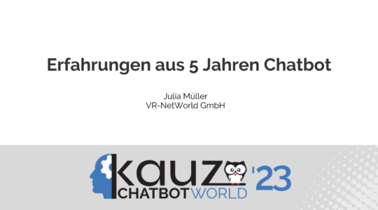 Erfahrungen aus 5 Jahren Chatbot VRnetworld