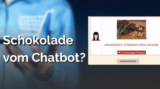 E Commerce Carla Schokolade Chatbot Mediathek Kauz