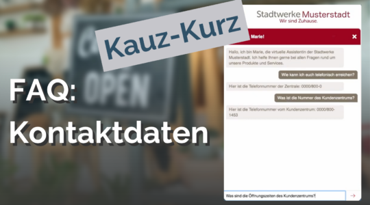 Kontaktdaten Faq Kundenservice Chatbots Mediathek Kauz